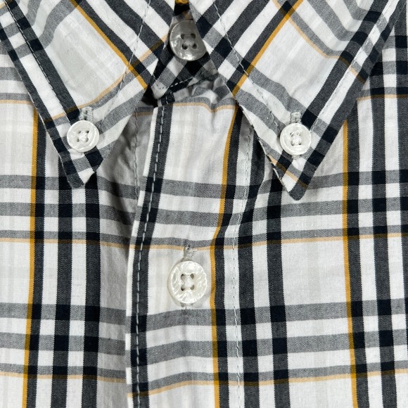 Missouri Tigers Mizzou Columbia Shirt Mens Large White Plaid Button Down - Picture 9 of 16